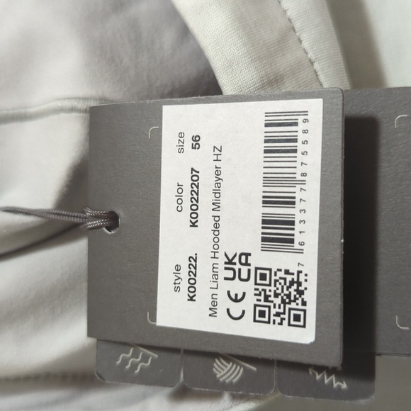 KJUS Liam Hooded Mid Layer HZ Men's Light Gray Hoodie Size 2XL - New - Picture 4 of 8